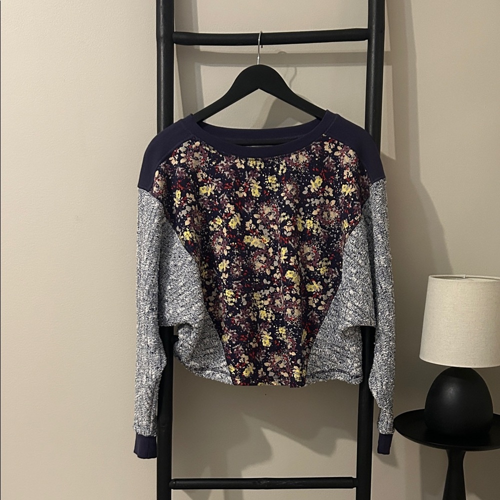 DAILY PRACTICE Floral Patchwork Sweater - image 1